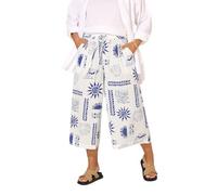 Yours Curve Shell Print Midaxi Culottes - Women's - Plus Size Curve