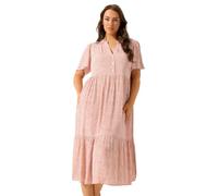 Yours Curve Shell Print Tiered Dress - Women's - Plus Size Curve