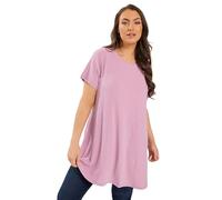 Yours Women's Shimmer Swing T-Shirt in Pink | Size: 30-32 Yours Pink 30-32