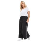 Yours Women's Side Detail Soft Touch Joggers in Black | Size: 20