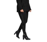 Stripe Sequin Leggings Yours Black 14