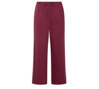 Yours Women's Wide Leg Joggers in Burgundy | Size: 26/28S
