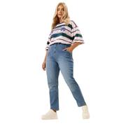 Yours Curve Slim Barrel Jeans - Women's - Plus Size Curve Mid Blue