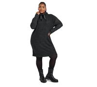 Yours Curve Soft Touch Drawstring Hoodie Dress - Women's - Plus Size Curve Black