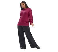 Yours Curve Soft Touch Knitted Jumper - Women's - Plus Size Curve Dark Pink
