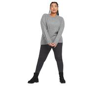 Yours Curve Soft Touch Knitted Jumper - Women's - Plus Size Curve Grey