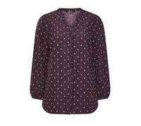 Yours Curve Spot Notch Neck Blouse - Women's - Plus Size Curve