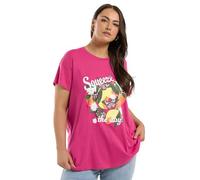 Yours Curve 'Squeeze The Day' Lemon Graphic Print T-Shirt - Women's - Plus Size Curve