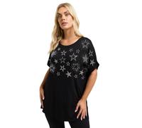 Yours Curve Star Stud Embellished T-Shirt - Women's - Plus Size Curve