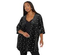 Yours Curve Star Velour Kimono - Women's - Plus Size Curve