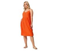 Yours Curve Strappy Midi Sundress - Women's - Plus Size Curve Orange