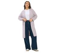 Yours Curve Stripe Maxi Cardigan - Women's - Plus Size Curve Purple