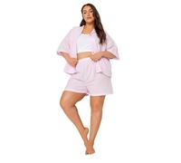 Yours Curve Stripe Pyjama Shorts - Women's - Plus Size Curve
