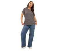 Yours Curve Stripe Tee - Women's - Plus Size Curve