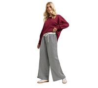 Yours Curve Stripe Wide Leg Trousers - Women's - Plus Size Curve