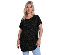 Yours Curve Stud Embellished T-Shirt - Women's - Plus Size Curve