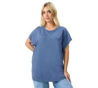 Yours Curve Stud Grown-On Sleeve T-Shirt - Women's - Plus Size Curve
