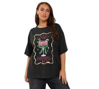 Yours Curve 'Sugar, Spice & Everything Nice' Sequin Novelty Tee - Women's - Plus Size Curve