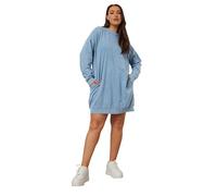 Yours Curve Sweatshirt Dress - Women's - Plus Size Curve Light Blue