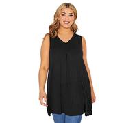 Yours Curve Swing Pleat Front Vest Top - Women's - Plus Size Curve