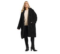 Yours Curve Teddy Borg Midi Coat - Women's - Plus Size Curve
