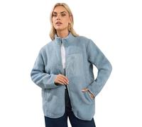 Yours Curve Teddy Borg Zip Through Fleece - Women's - Plus Size Curve Blue