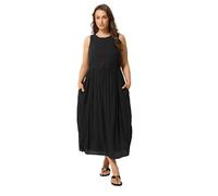 Yours Curve Textured Contrast Maxi Dress - Women's - Plus Size Curve Black