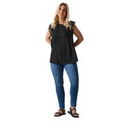 Textured Crochet Sleeve Top Yours Black 20