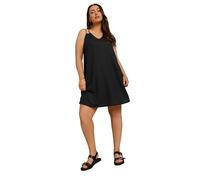 Yours Curve Textured Double Strap Mini Dress - Women's - Plus Size Curve Black