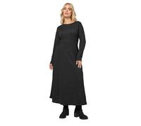 Yours Curve Textured Flared Maxi Dress - Women's - Plus Size Curve Black