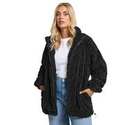 Yours Curve Textured Fleece Jacket - Women's - Plus Size Curve