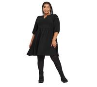 Yours Curve Textured Smock Dress - Women's - Plus Size Curve Black
