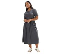 Yours Curve Throw On Smock Dress - Women's - Plus Size Curve Grey