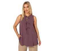 Yours Curve Tie Front Smock Vest Top - Women's - Plus Size Curve