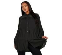 Yours Curve Tiered Lace Shirt - Women's - Plus Size Curve Black