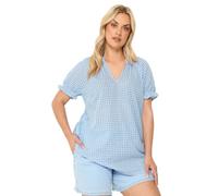 Yours Curve Tile Print Blouse - Women's - Plus Size Curve