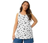 Yours Curve Tile Print Core Vest Top - Women's - Plus Size Curve