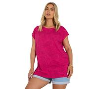Yours Curve Tropical Fruit Print T-Shirt - Women's - Plus Size Curve Pink