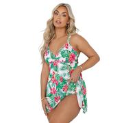 Tropical Print Swimdress Yours White 24