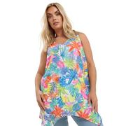 Yours Curve Tropical Print Vest Top - Women's - Plus Size Curve