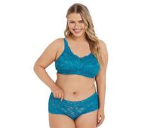 Yours Curve Turquoise Lace Bra - Women's - Plus Size Curve