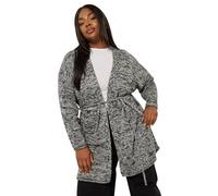 Yours Curve Twist Knit Belted Cardigan - Women's - Plus Size Curve Black