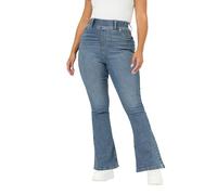 Yours Curve Wash Flare Jeggings - Women's - Plus Size Curve Blue