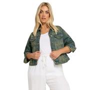 Yours Curve Washed Classic Denim Jacket - Women's - Plus Size Curve