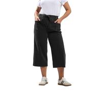 Yours Curve Washed Cropped Denim Trousers - Women's - Plus Size Curve Black