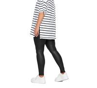 Yours Curve Wet Look Stretch Leggings - Women's - Plus Size Curve Black