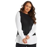 Yours Curve & White 2-in-1 Long Sleeve Shirt - Women's - Plus Size Curve