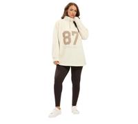 Yours Women's Half Zip Fleece in Ivory | Size: 20