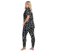Yours Curve & White Cowboy Print Pyjama Set - Women's - Plus Size Curve