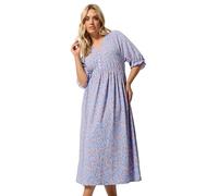 Yours Curve White Floral Raglan Sleeve Dress - Women's - Plus Size Curve
